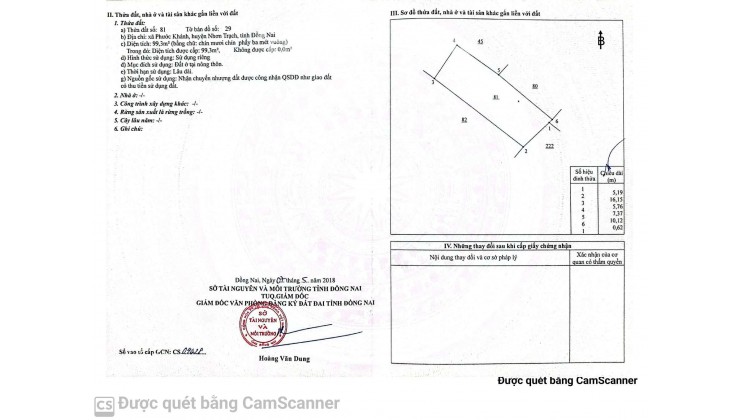 Cần bán đất nền tại xã Phước Khánh, huyện Nhơn Trạch, đồng nai