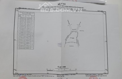 Cắt lỗ mảnh đất ở Y TÝ có diện tích  1163m2 giáp suối siêu đẹp