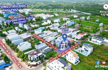 Nhà bán mới góc 2 mặt tiền, 4 phòng ngủ cái răng cần thơ