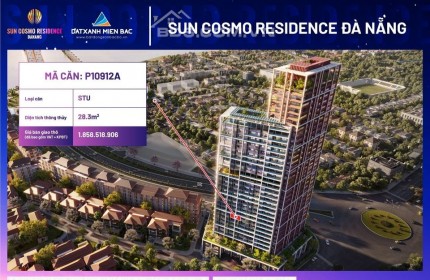 Căn Studio [ĐỘC QUYỀN] tại Tầng 9 dự án Sun Cosmo Residence Đà Nẵng