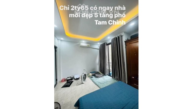 NHÀ ĐẸP TAM TRINH- HOÀNG MAI - 27M2 - 5 TẦNG - MẶT TIỀN 4.5M - GIÁ 2.65 TỶ ( THƯƠNG LƯỢNG )