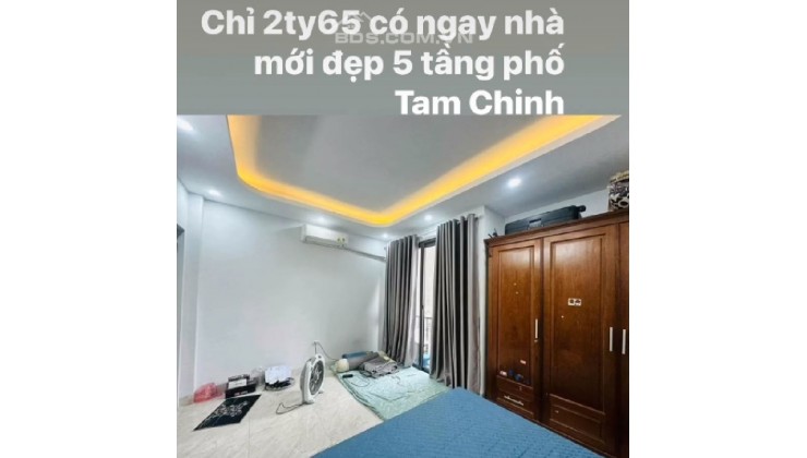 NHÀ ĐẸP TAM TRINH- HOÀNG MAI - 27M2 - 5 TẦNG - MẶT TIỀN 4.5M - GIÁ 2.65 TỶ ( THƯƠNG LƯỢNG )