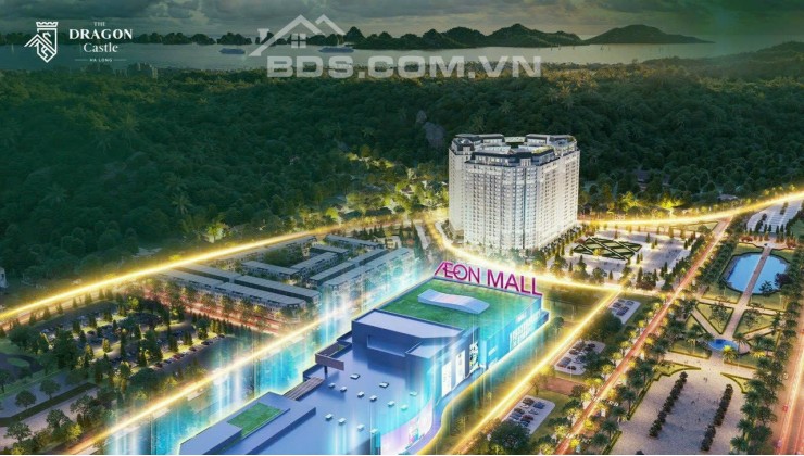 Căn hộ Dragon Castle tọa lạc tại trung tâm bãi cháy, cạnh siêu thị aeon mall lớn nhất miền bắc.