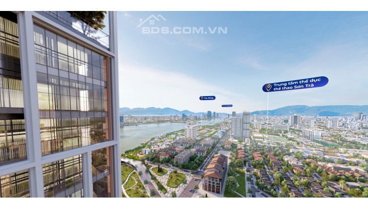 Căn hộ view sông Hàn Đà Nẵng Sun Goup chỉ từ 2.1 tỷ. Thanh toán dàn trải 30 tháng. Chiết khấu 23% trong giai đoạn đầ