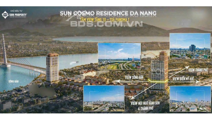 Sở hữu căn góc 3PN đep như hoa hậu view trọn ven sông Hàn Đà Nẵng CĐT Sun Group