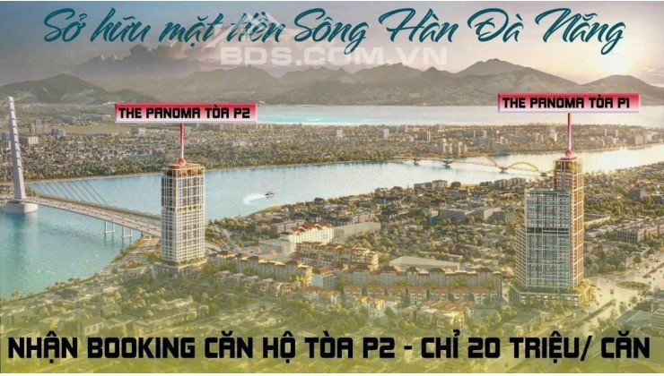 Quỹ căn 1 ngủ sở hữu lâu dài view trực diện Cầu Rồng và Sông Hàn giá 2,3 tỷ chiết khấu 20.5%