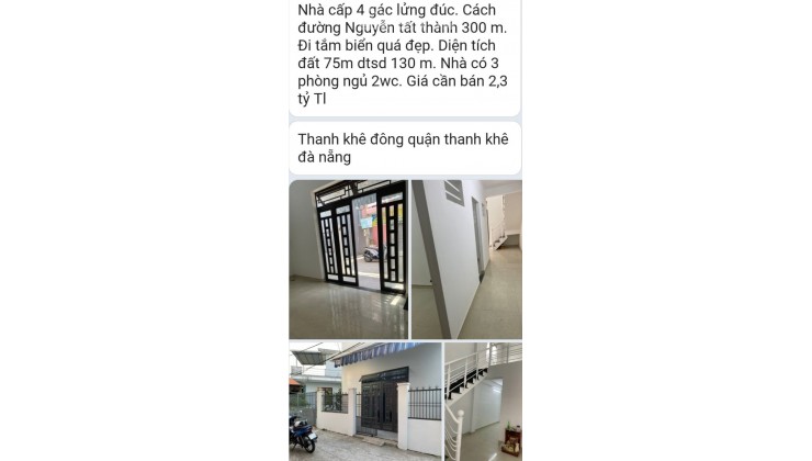 BÁN NHÀ Quận Thanh Khê Đà Nẵng SHR giá đầu tư Lh:0945161018