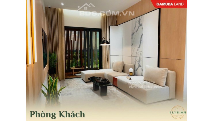 CẬN CẢNH CĂN HỘ MẪU ĐẬM CHẤT BIOPHILIC GIỮA KHÔNG GIAN SINH THÁI TẠI ELYSIAN