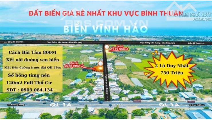 KHU DÂN CƯ PHƯỚC THỂ VĨNH HẢO BÌNH THUẬN