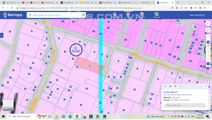 Bán 1282m2 đất vị trí đẹp tại xã Vĩnh Lộc B, SHR chỉ 38.5 tỷ. Lh:0966334433