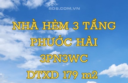 Nhà 3 tầng tại hẻm xe máy Phước Hải NHA TRANG