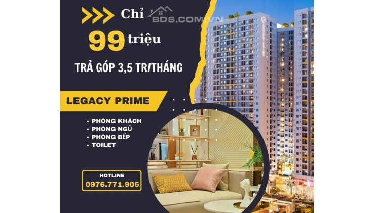 Sự thật về căn hộ chỉ thanh toán 99tr đến khi nhận nhà