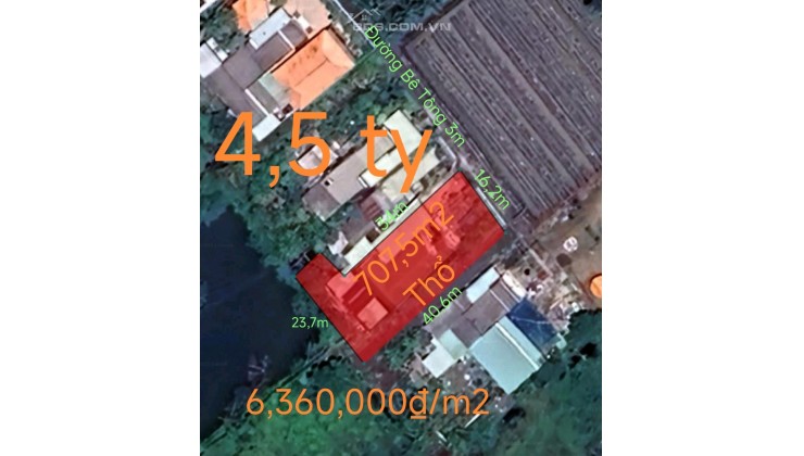 Bán đất và nhà xã Đức Tân gần Quốc Lộ 50 B giá 1,1 tỷ