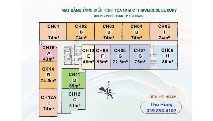 căn hộ cao cấp CT1 Riverside Luxury view đắc địa vượng khí sinh tài lộc ngay trung tâm TP Biển Nha Trang