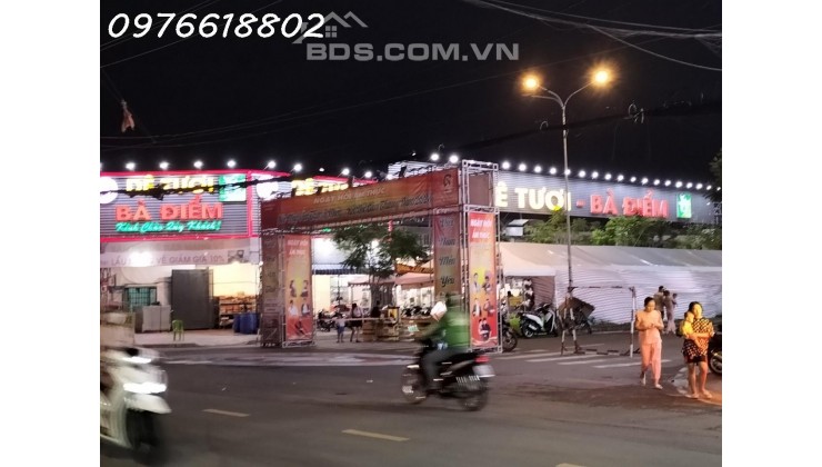 Bán đất góc 2 mặt tiền đẹp - khu Phan Văn Đối - Phan Văn Hớn, dân cư đông đúc, làm nhà hàng rất tuyệt