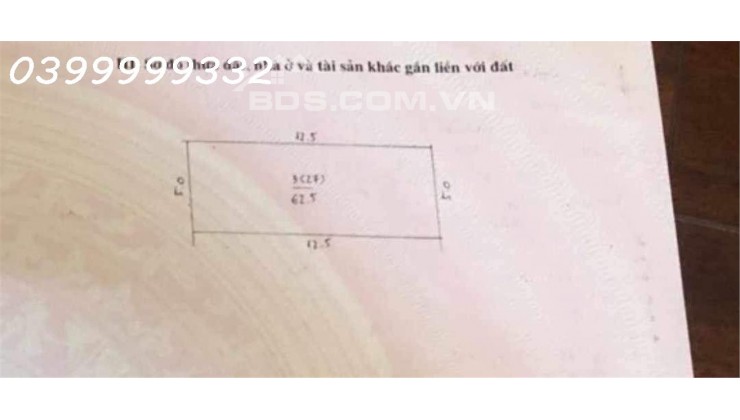 Bán đất Cầu Bươu, Thanh Trì, 62,5 m2, mặt tiền 5m, 5.6 tỷ, lô góc, ngõ ô tô, kinh doanh