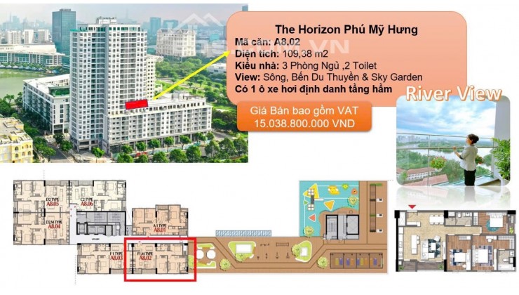 The Horizon Phú Mỹ Hưng - sở hữu Tophouse mua trực tiếp chủ đầu tư Phú Mỹ Hưng, trả góp 0%ls đến T12/2024