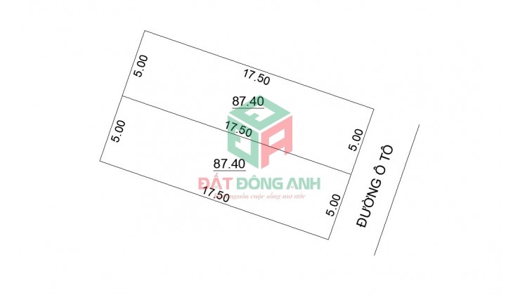 Bán 87m2 đất Mỹ Nội Bắc Hồng - ô tô vào chỉ 2x