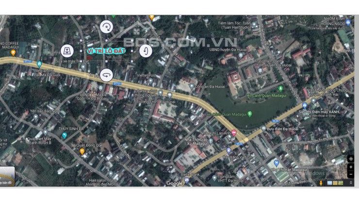 Đất mặt tiền Võ Thị Sáu, sát tỉnh lộ 721 thị trấn Madaguôi, Đạ Huoai