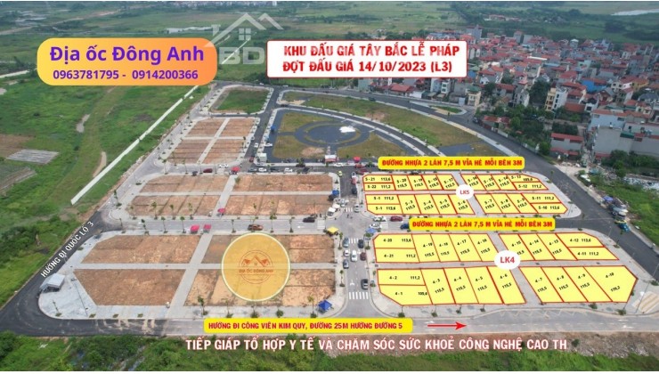 Đấu giá Lễ Pháp
Giá siêu mềm, Vị trí siêu đẹp có 102 tại Huyện Đông Anh, TP. Hà Nội