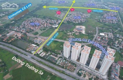 Bán 59,5m thổ cư Hội Phụ , Xã Đông Hội . Đông Anh .