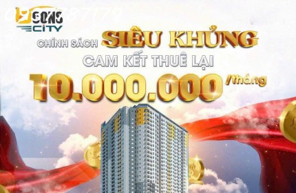 Sở hữu căn 2PN Bcons City chỉ 180 triệu. Cam kết thuê lại 10 triệu trong 2 năm