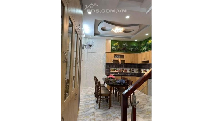 HẺM THÔNG - 4 TẦNG - 5 PHÒNG NGỦ - 35.2M2 - SỔ VUÔNG VỨC - SÁT TRƯỜNG TÂN SƠN - NHÀ MỚI ĐẸP VÀO Ở NGAY Phường 12