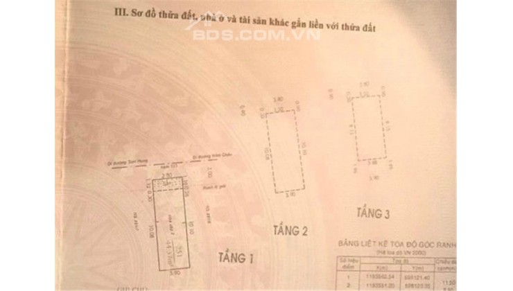 ***Bán nhà Gần chợ Bà Hoa, ngã tư bảy hiền, Tân Bình; 4x12 - 2 lầu, 6,2 tỷ