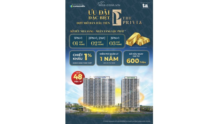 NHẬN BOOKING CĂN HỘ THE PRIVA - KHANG ĐIỀN - BÌNH TÂN CÓ HOÀN LẠI TIỀN