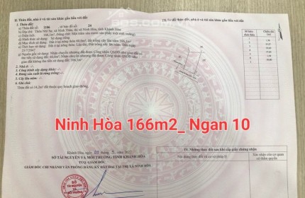 Bán đất Ninh Thân-Ninh Hòa ngay khu dân cư giá chỉ 5xx-LH 0906 359 868