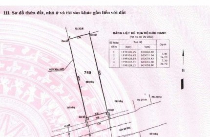 Bán lô đất 1/ ngắn Vườn Lài, APĐ Q12. DT lớn giá đầu tư