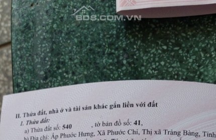 CHÍNH CHỦ CẦN BÁN GẤP LÔ ĐÁT Vị Trí Đẹp Tại Trảng Bàng, Tây Ninh