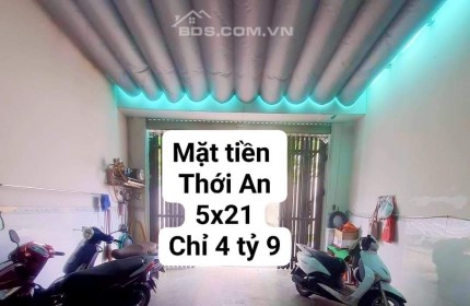 5x21 - Mặt tiền Thới An, Quận 12 - 2 Tầng - 3 Pn - Chỉ còn 4 tỷ 9