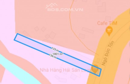 Bán Đất tặng Nhà Hàng 1800m2 có sẵn 500m2 thổ cư, Gần biển Thị Xã LaGi, Giá NGỢP Bank