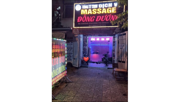 Chính chủ sang quán Massage đã hoạt động lâu năm ở Bình Tân