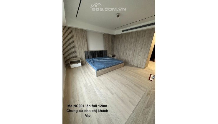 Mã NC001 lên full 120m 
Chung cư cho chị khách vip