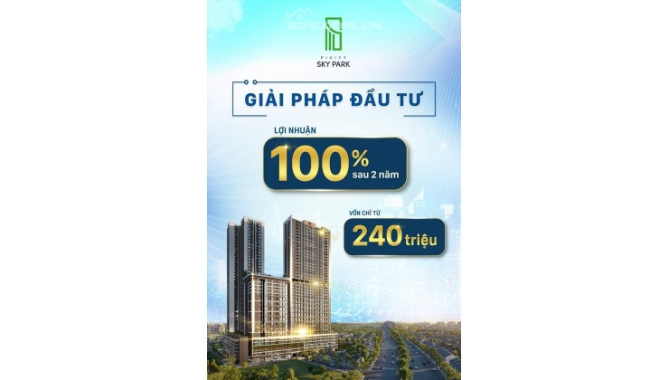 Picity Sky Park trúc đường Phạm Văn Đồng, chỉ thanh toán 20% đến khi nhận nhà, cam kết lợi nhuận 100% trong 2 năm