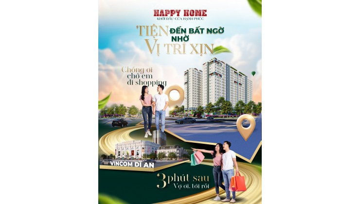 THANH TOÁN CHỈ 265 TRIỆU  SỞ HỮU NGAY CĂN HỘ CHẤT LƯỢNG CAO NGAY TRUNG TÂM TM VINCOM PLAZA DĨ AN!