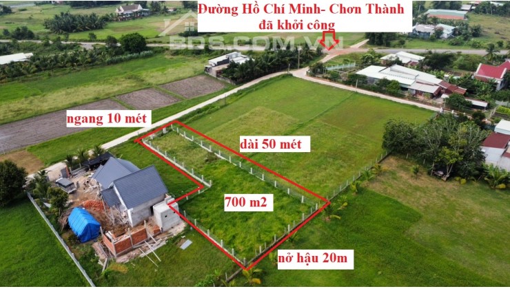 Lô đất xây nhà vườn 700 m2, huyện Đức Hòa, tỉnh Long An.....giá rẻ