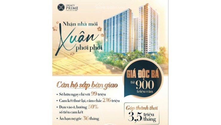 Chỉ 3,5tr/ tháng nhưng không phải thuê nhà nữa chỉ có tại Legacy Prime Vsip 1 Thuận An