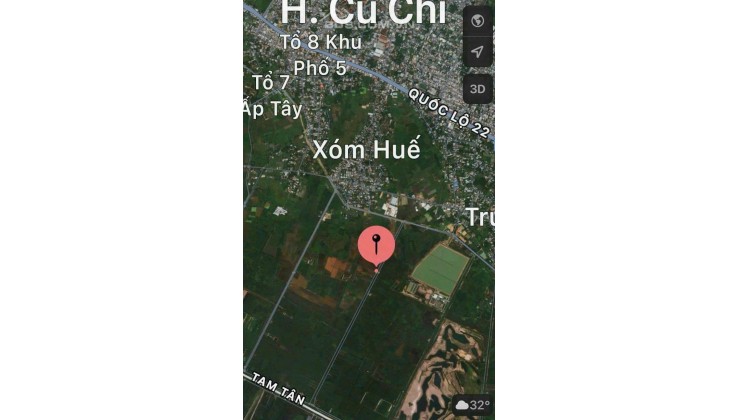 Bán đất nhánh kênh 8 xã Tân An Hội huyện Củ Chi TP.HCM