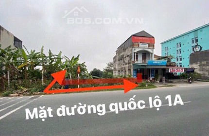 BÁN 500m2 Duy Nhất Mặt Đường Quốc Lộ 1A Phủ Lý, Hà Nam