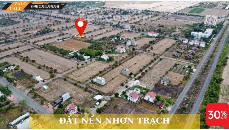 Cắt lỗ sâu - Bán gấp nền đất dự án XDHN Nhơn Trạch Đồng Nai 149m2 Full Thổ