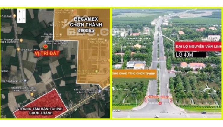 BÁN GẤP ĐẤT THỔ CƯ NGAY TTHC CHƠN THÀNH - BÌNH PHƯỚC