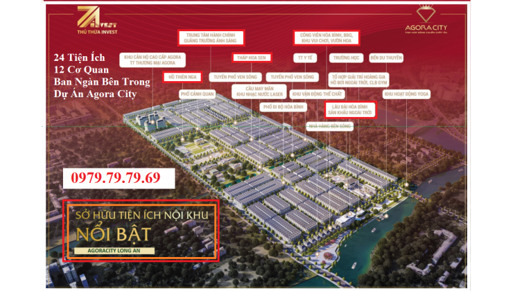 Dự án AGORA CITY Khu Đô Thị Hành Chính Thủ Thừa => Cổng chào dự án lớn nhất Việt Nam