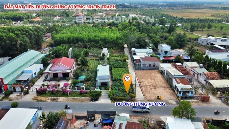 Giá Sock - đất mặt tiền Nhơn Trạch 154m2 đường Hùng Vương xã Phước An