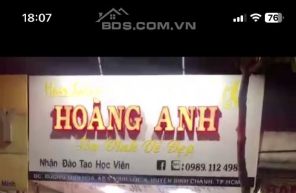 Mình sang nhượng lại salon ở Vĩnh lộc a, huyện bình Chánh, TP. Hồ Chí Minh