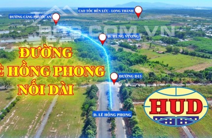 Cần bán nền dự án Hud Nhơn Trạch 300m2 liền kề đường Lê Hồng Phong kết nối Cảng Phước An.