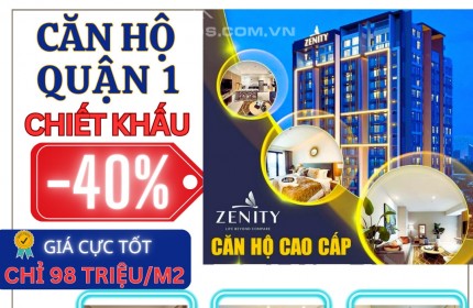 Căn hộ Q.1 nhận nhà ở liền Chiết khấu đến 40% trước tết 2024