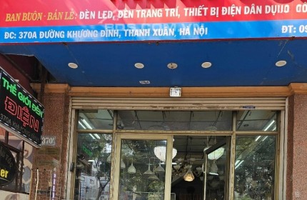 Chính chủ cho thuê cửa hàng tại số 370A Khương Đình, Thanh Xuân, HN.